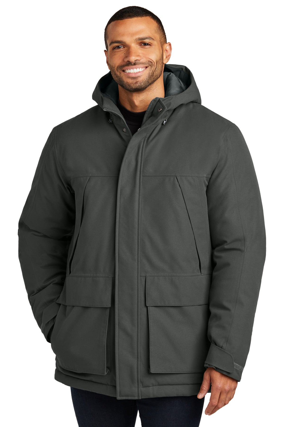 Port Authority Latitude Waterproof Heavyweight Parka J363 in Grey Smoke