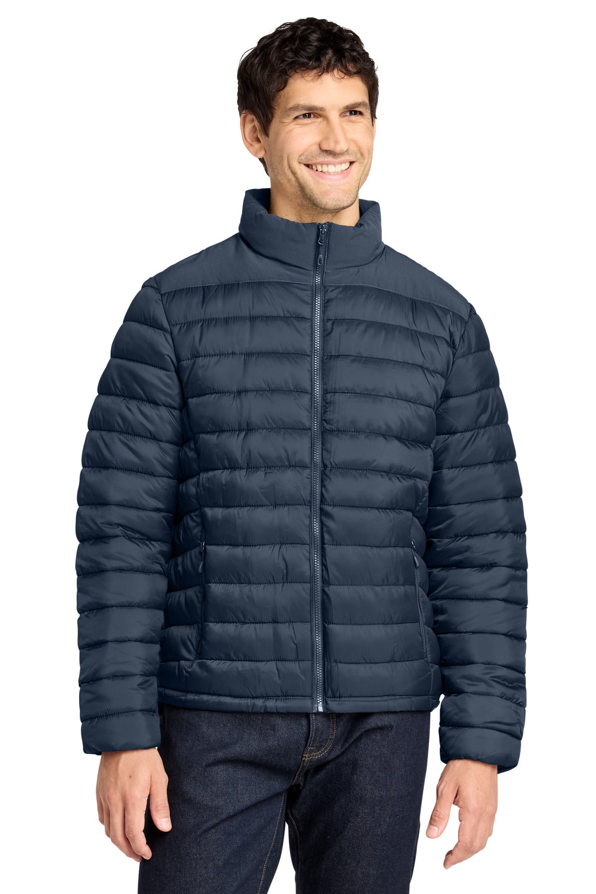Port Authority Horizon Puffy Jacket J364 in Dress Blue Navy
