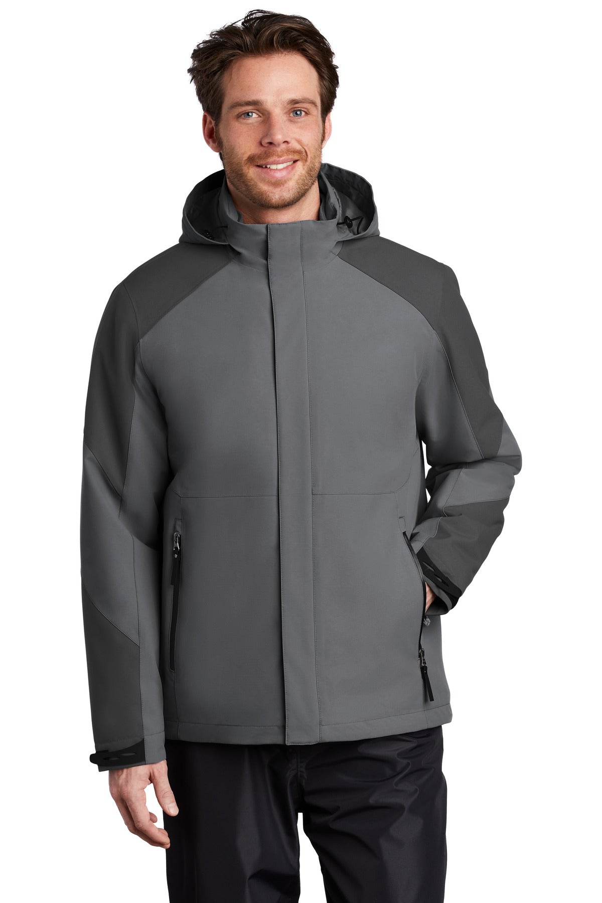 Port Authority  Insulated Waterproof Tech Jacket J405 in Shadow Grey/ Storm Grey
