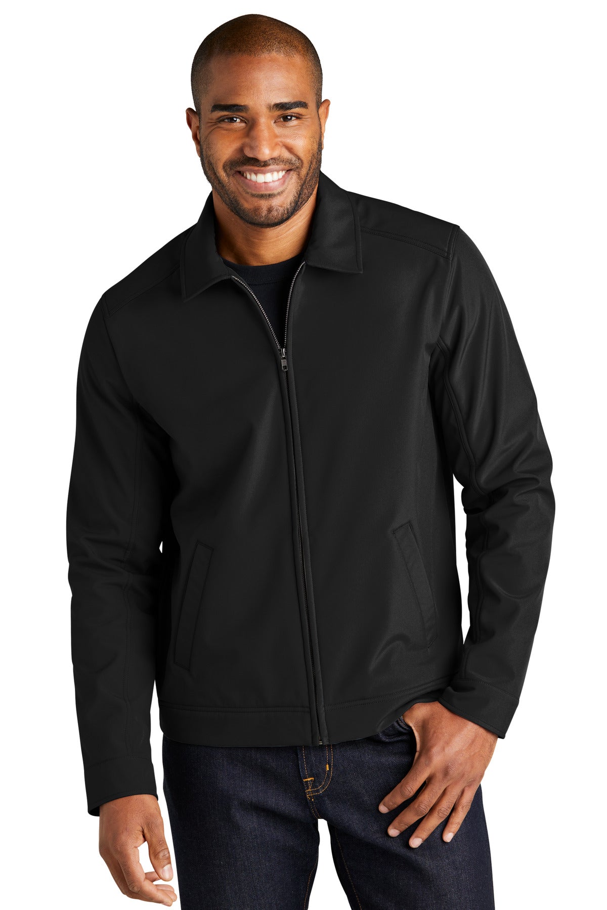 Port Authority Mechanic Soft Shell Jacket J417 in Black