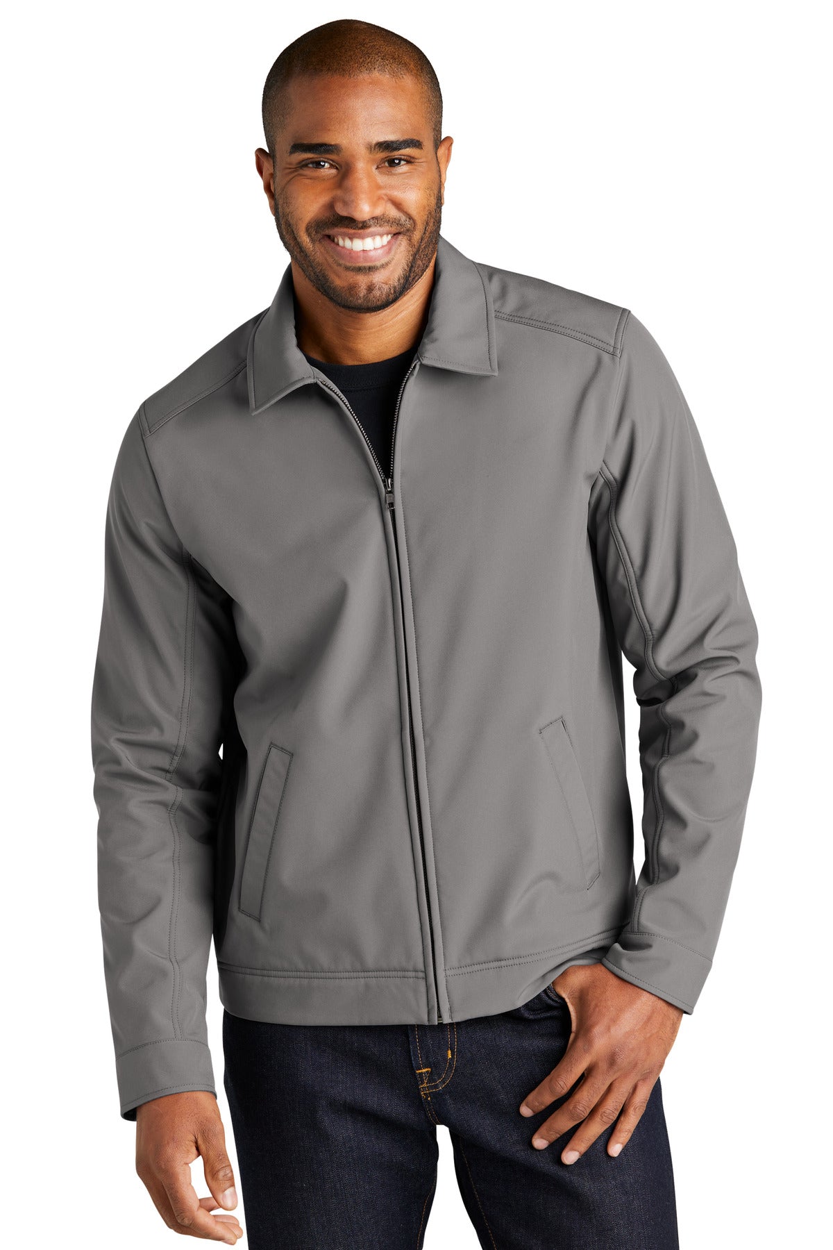 Port Authority Mechanic Soft Shell Jacket J417 in Deep Smoke