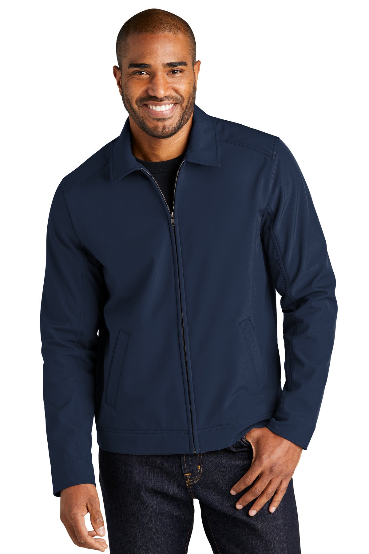 Port Authority Mechanic Soft Shell Jacket J417 in Dress Blue Navy