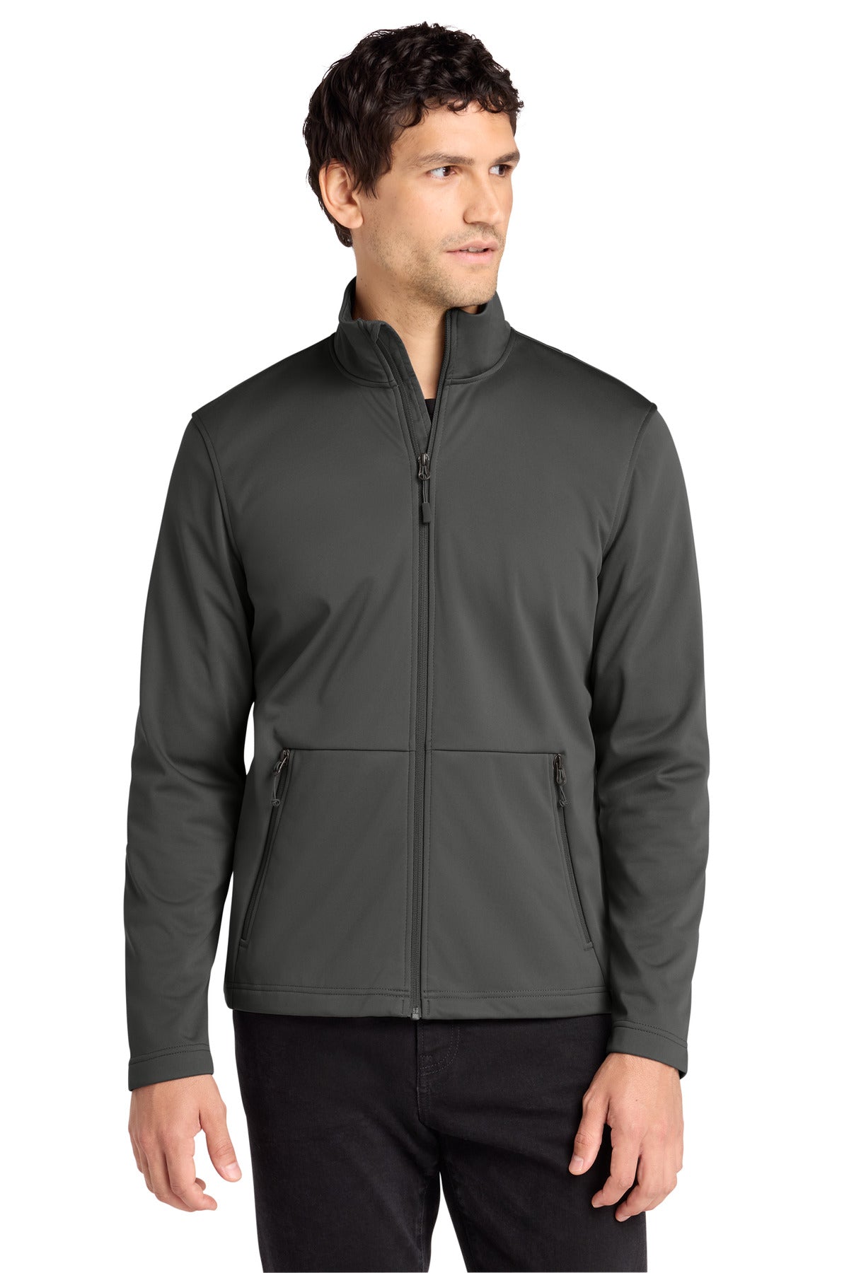 Port Authority Flexshell Jacket J617 in Grey Steel