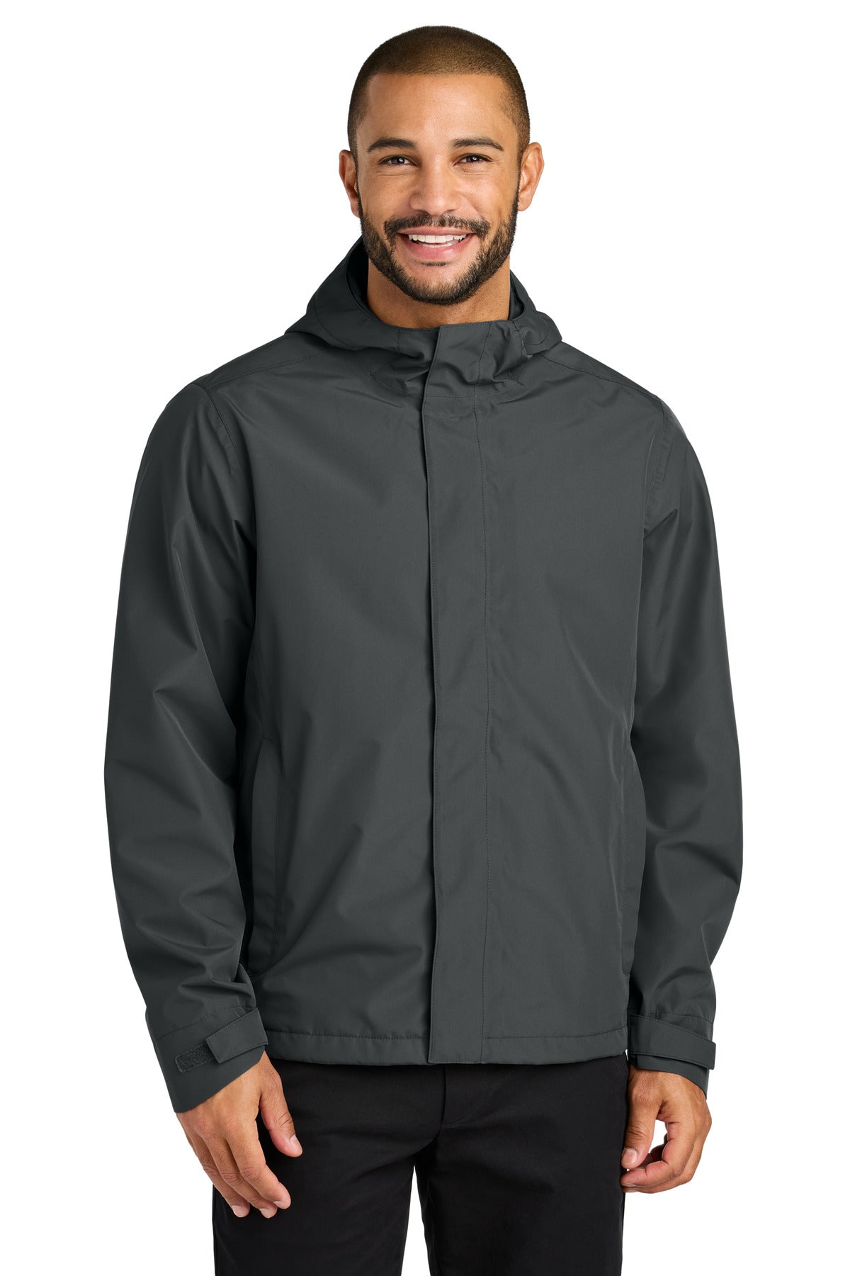 Port Authority C-FREE Rain Jacket J714 in Grey Steel