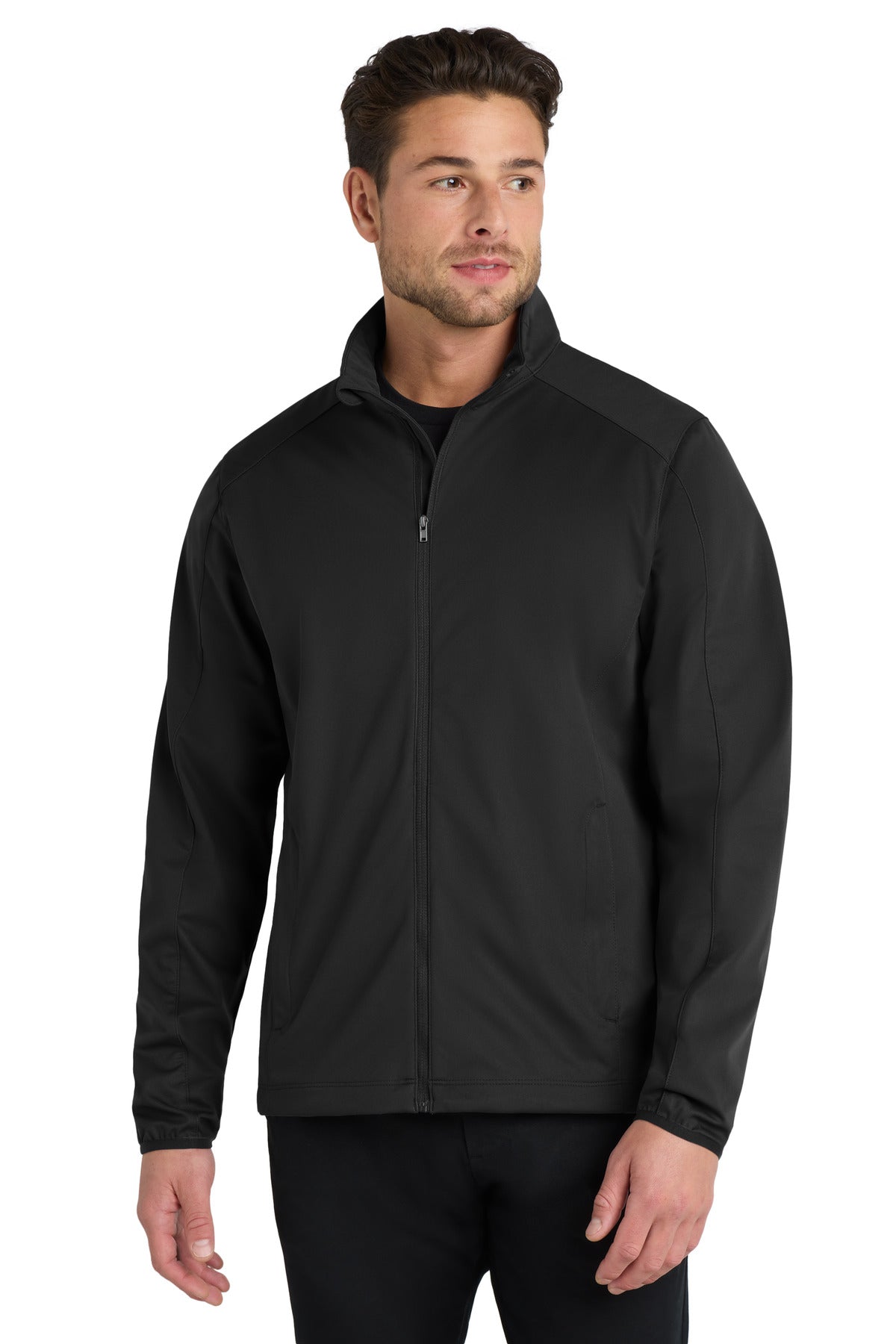 Port Authority Active Soft Shell Jacket. J717 in Deep Black