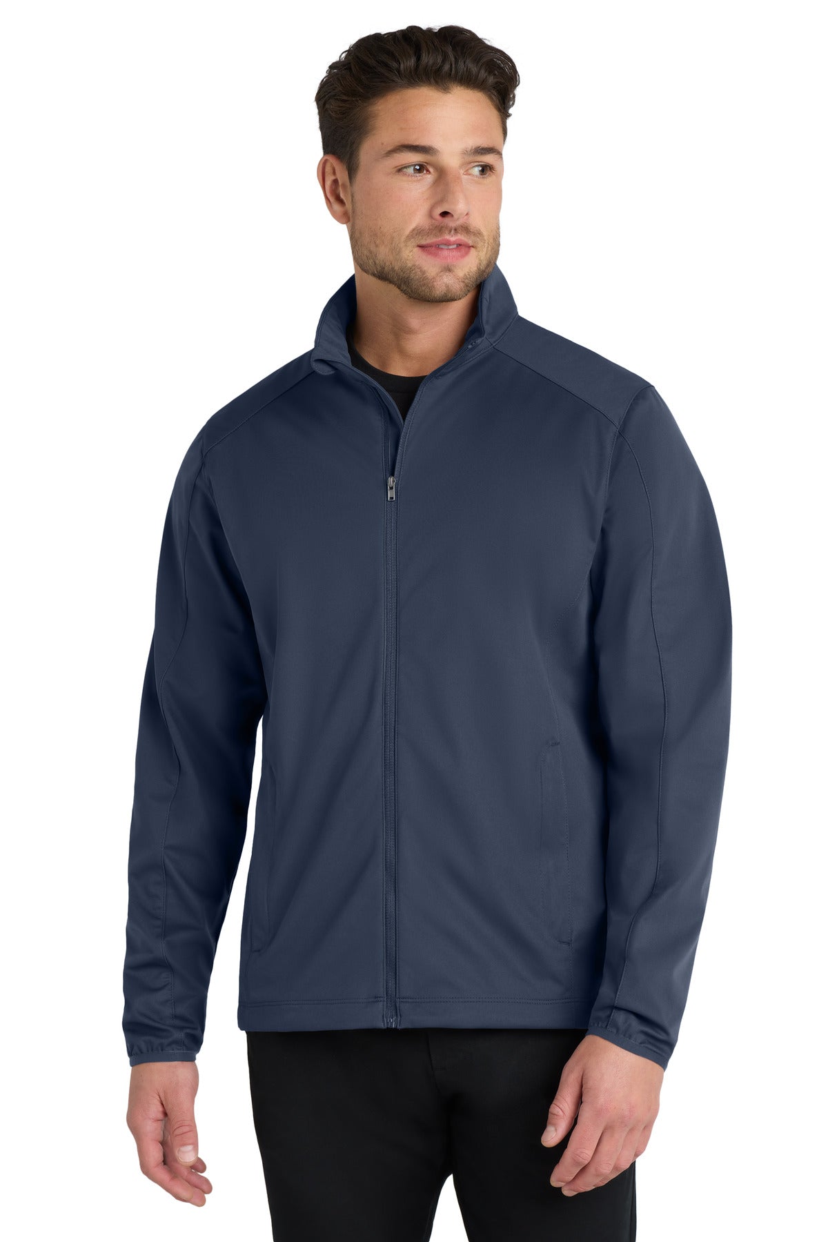 Port Authority Active Soft Shell Jacket. J717 in Dress Blue Navy