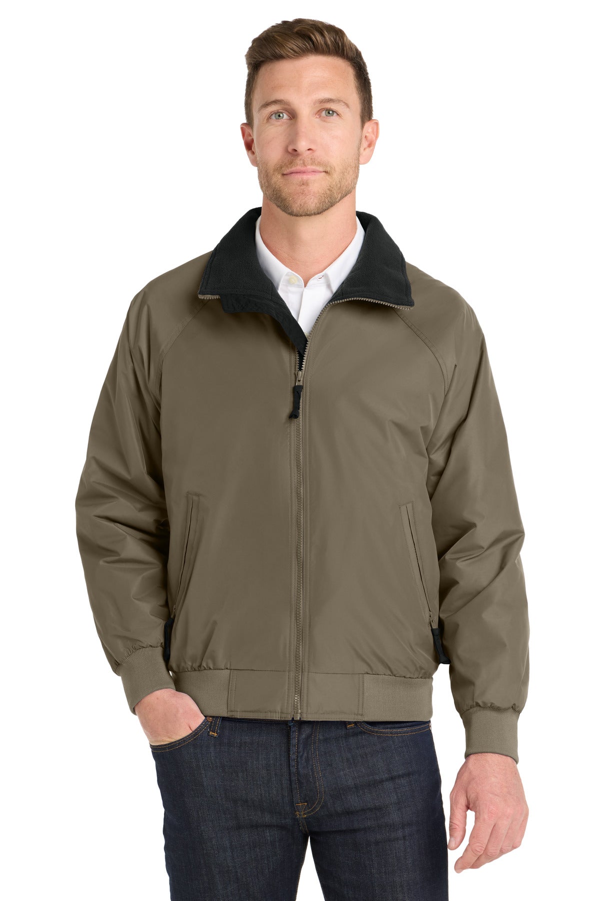 Port Authority Challenger Jacket. J754 in Khaki/ True Black