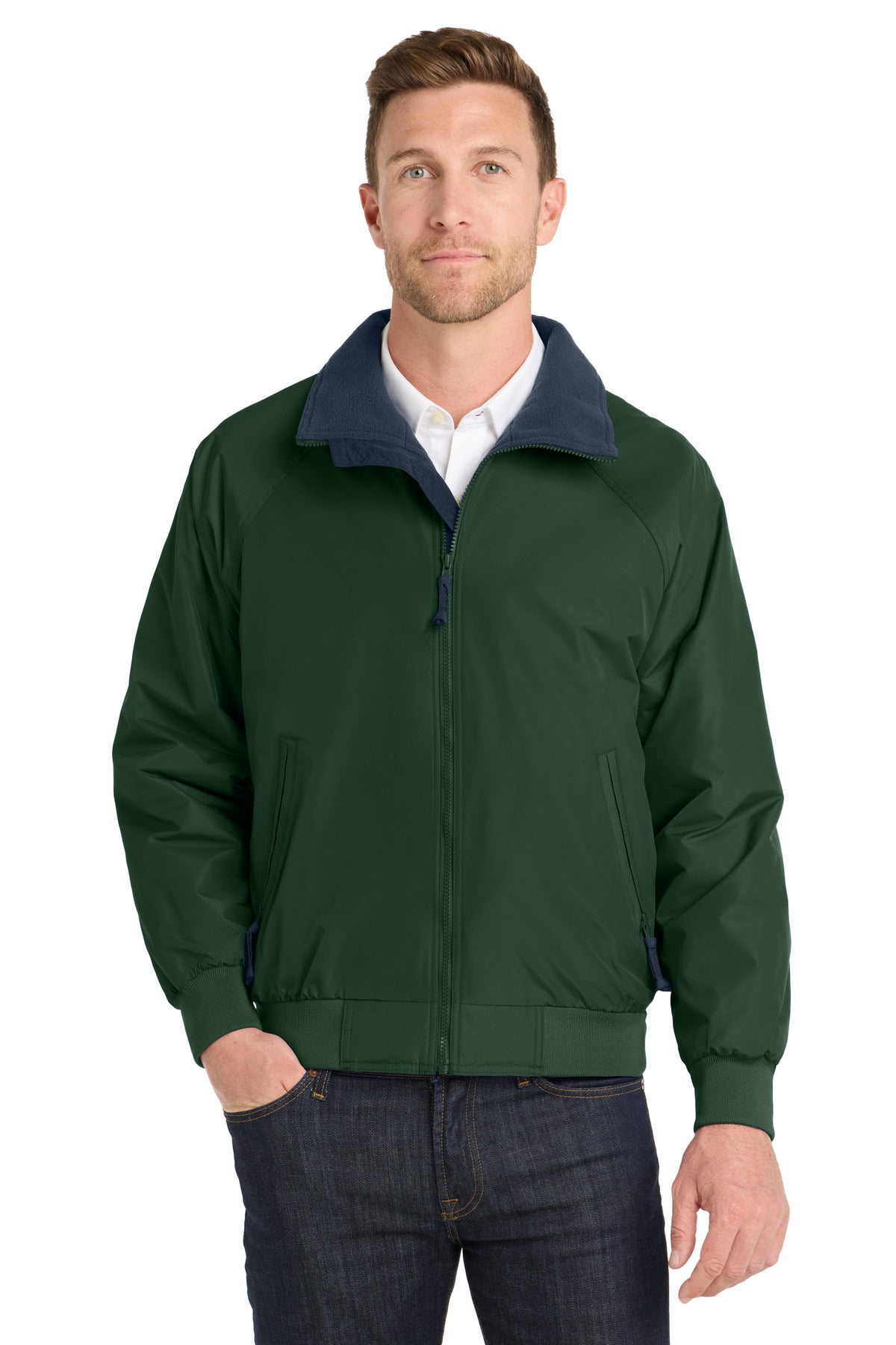 Port Authority Challenger Jacket. J754 in True Hunter/ True Navy
