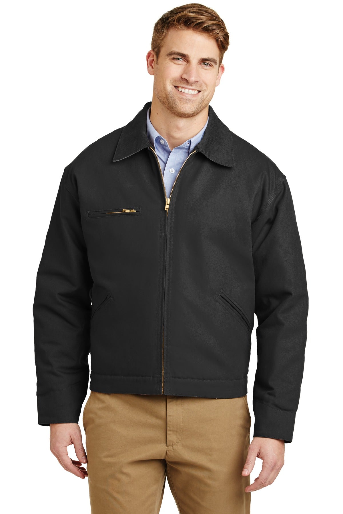 CornerStone - Duck Cloth Work Jacket.  J763 in Black