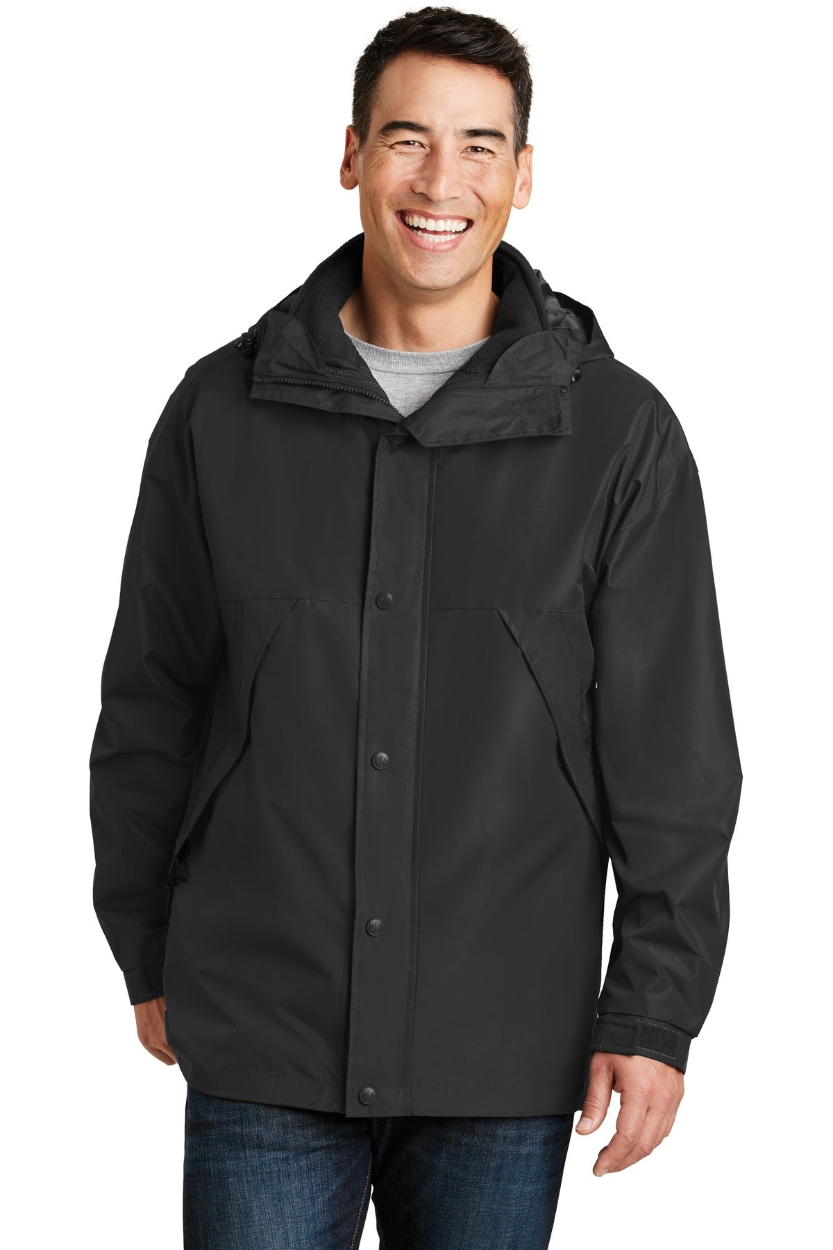 Port Authority 3-in-1 Jacket. J777 in Black/ Black