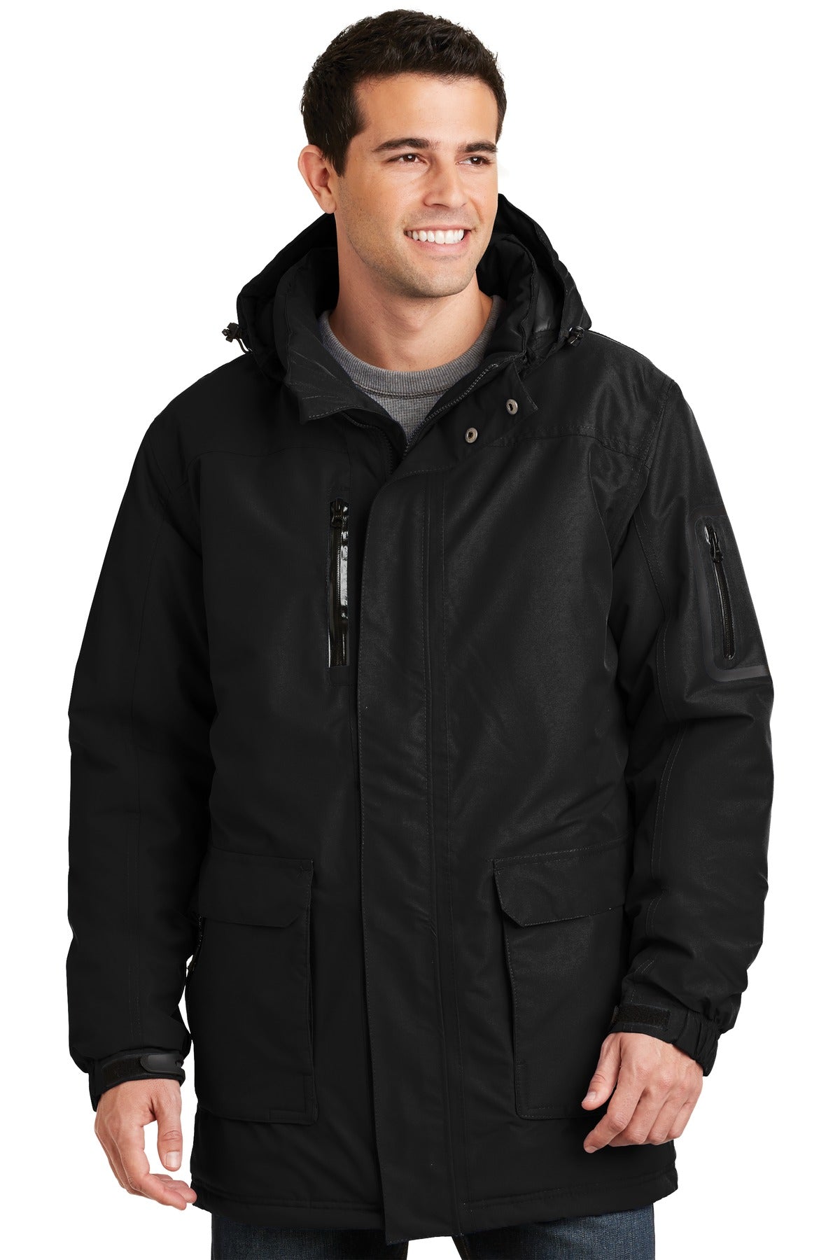 Port Authority Heavyweight Parka. J799 in Black