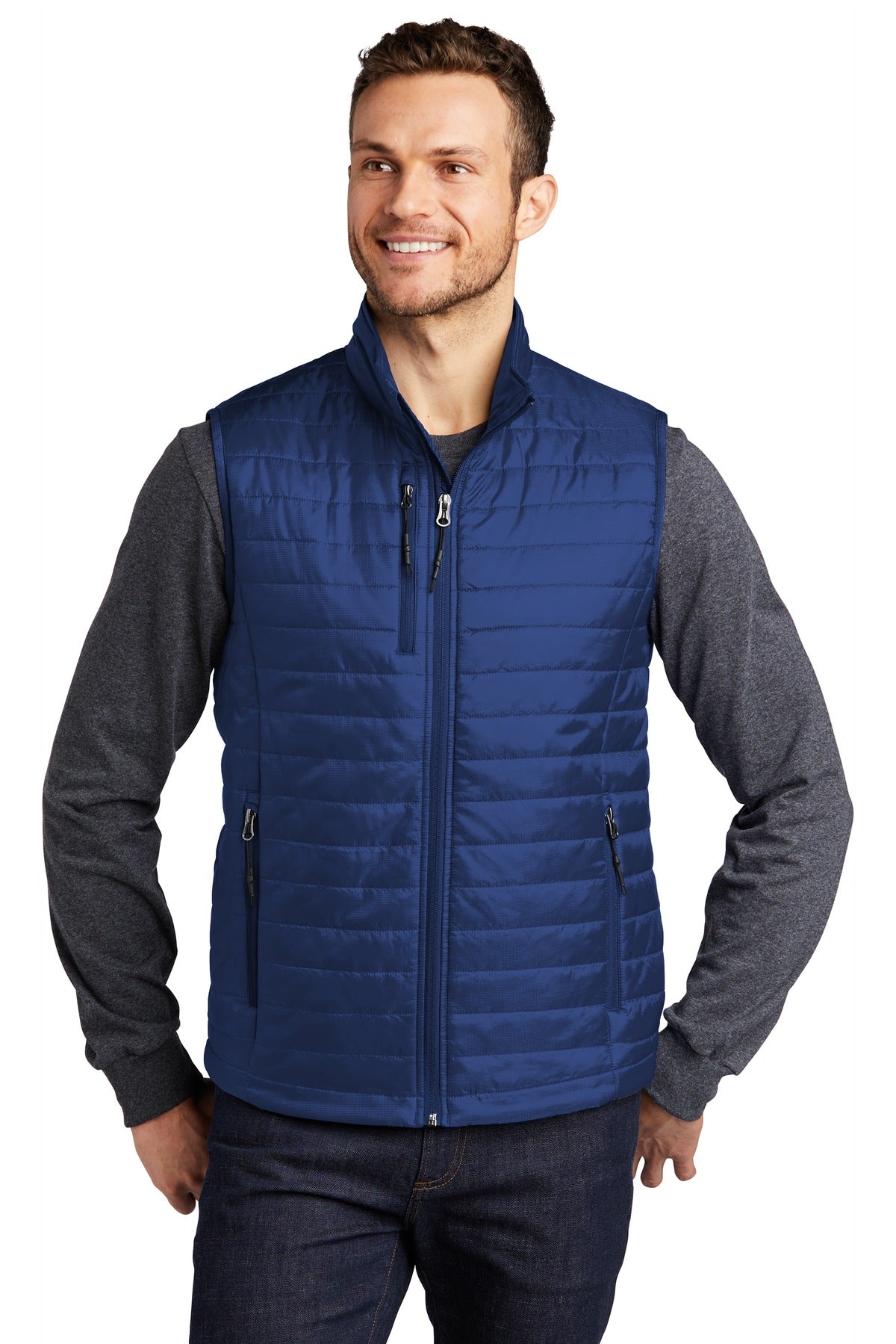 Port Authority  Packable Puffy Vest J851 in Cobalt Blue