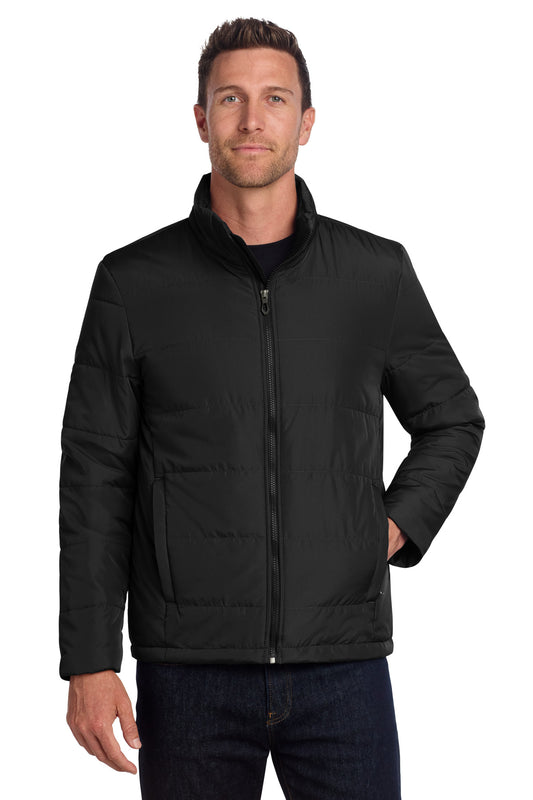 Port Authority Puffer Jacket J852 in Deep Black