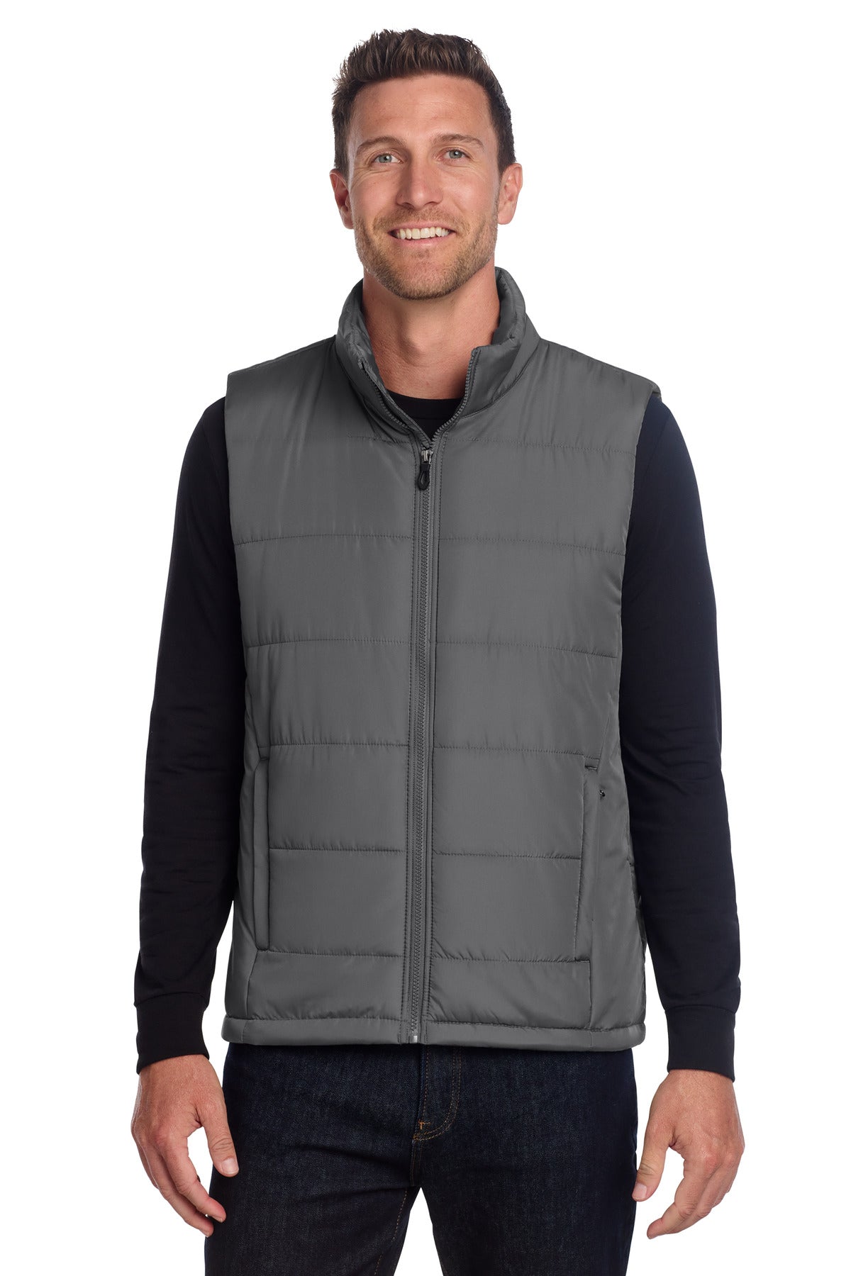 Port Authority Puffer Vest J853 in Shadow Grey