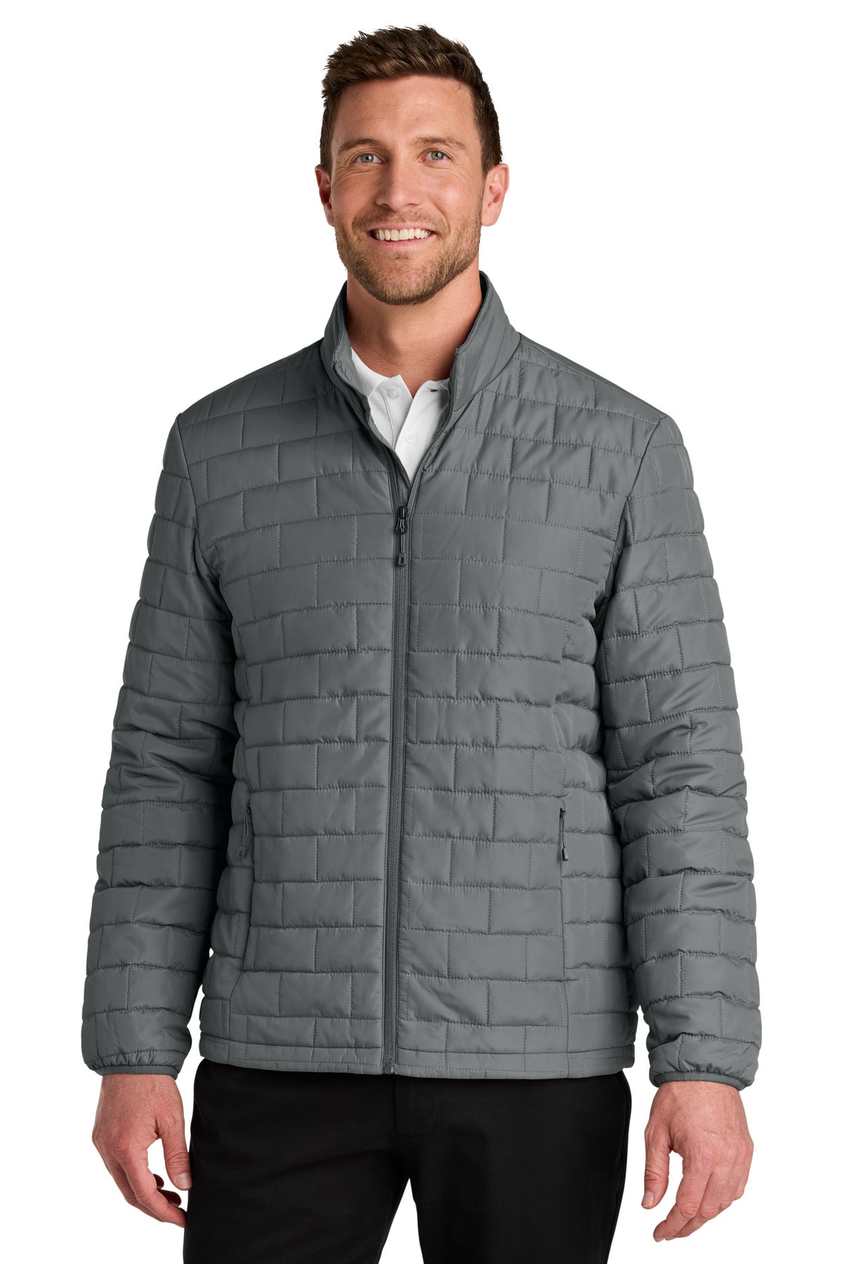 Port Authority C-FREE Brick Jacket J854 in Smoke Grey