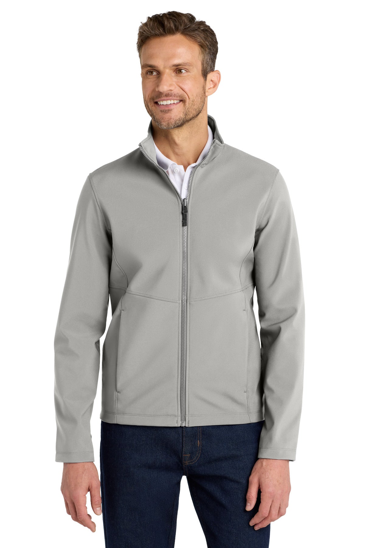 Port Authority  Collective Soft Shell Jacket. J901 in Gusty Grey