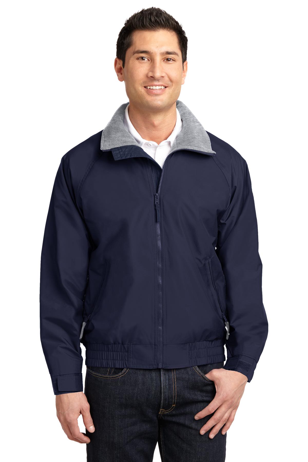 Port Authority Competitor Jacket. JP54 in True Navy/ Grey Heather