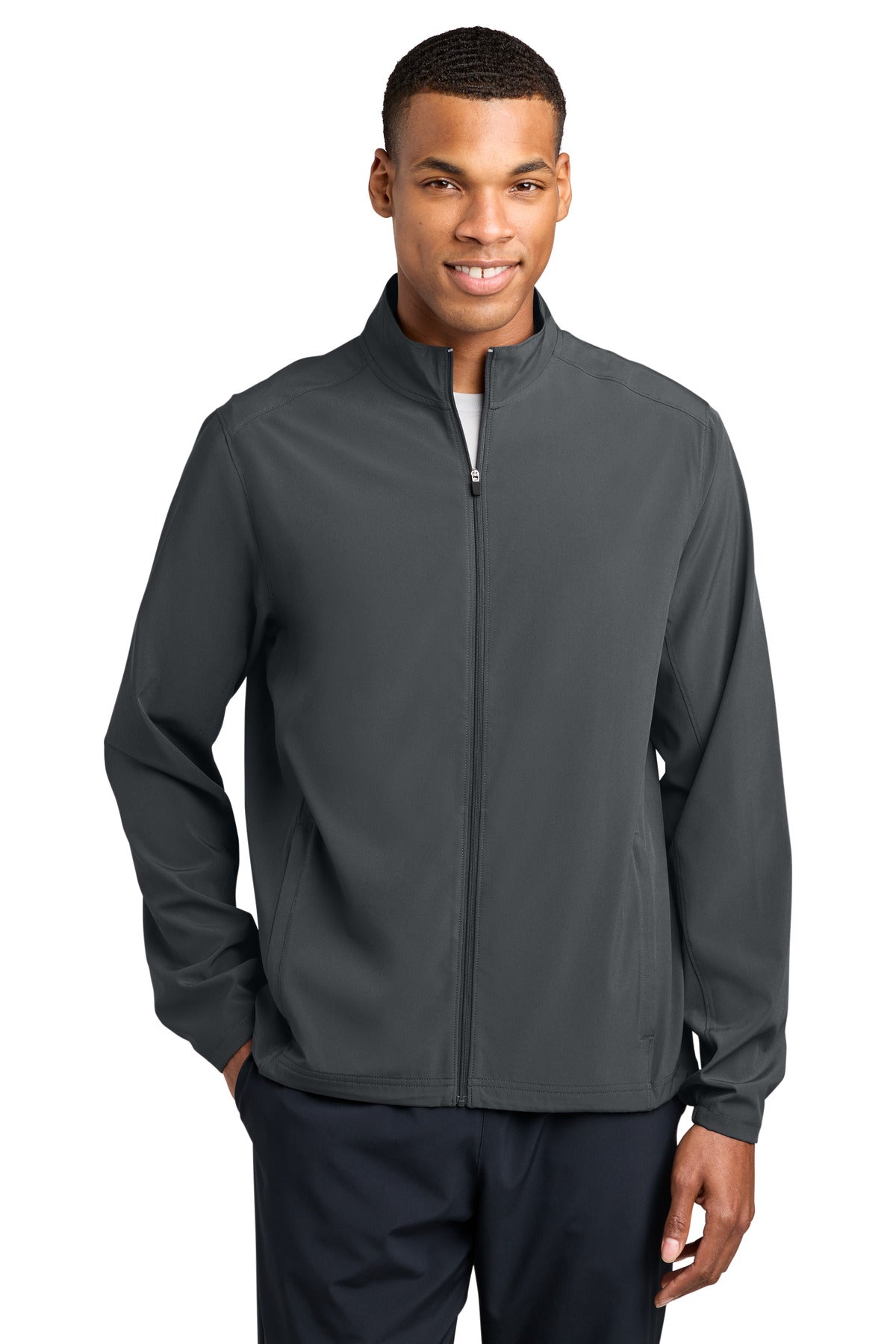 Sport-Tek Repeat Jacket JST480 in Iron Grey