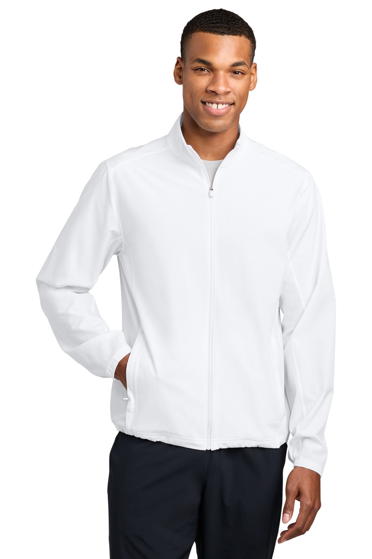Sport-Tek Repeat Jacket JST480 in White