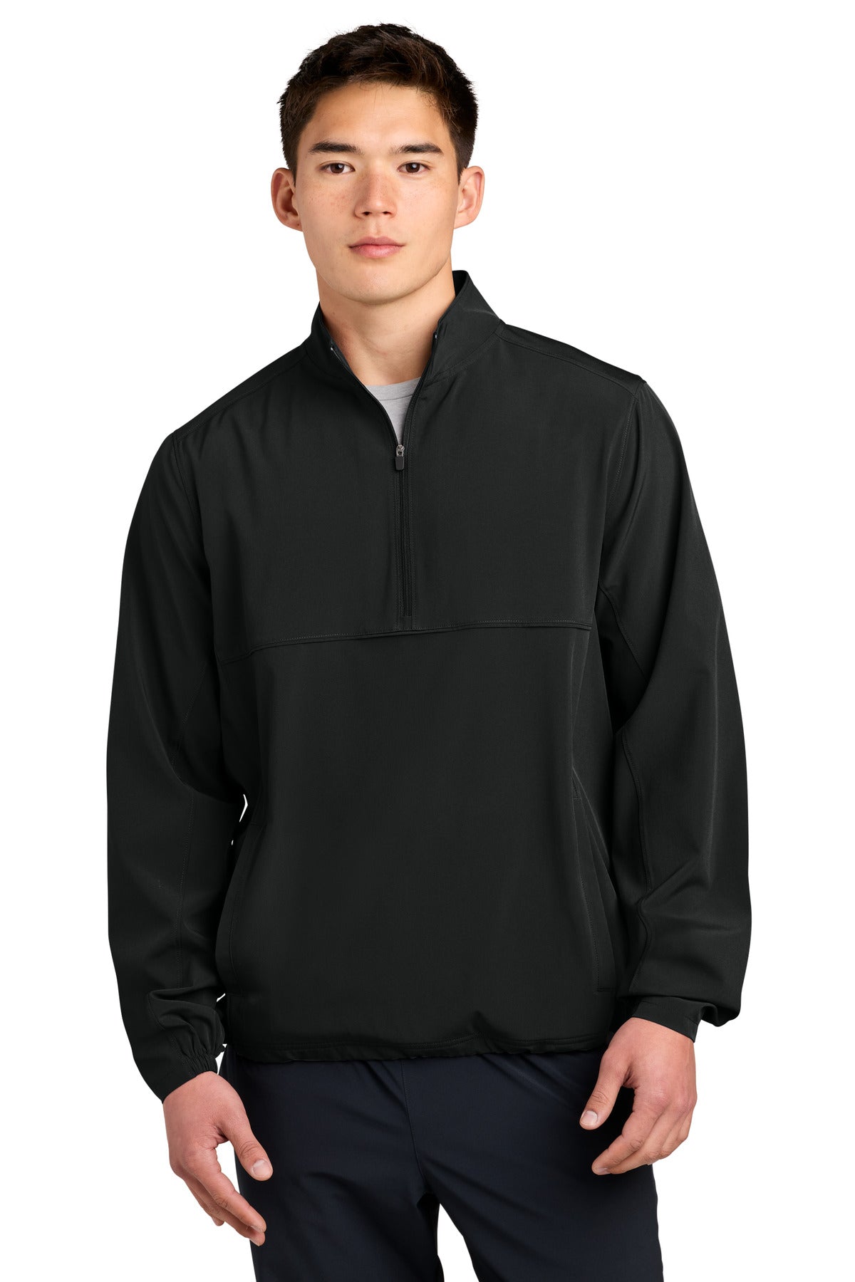 Sport-Tek Repeat 1/2-Zip JST481 in Black