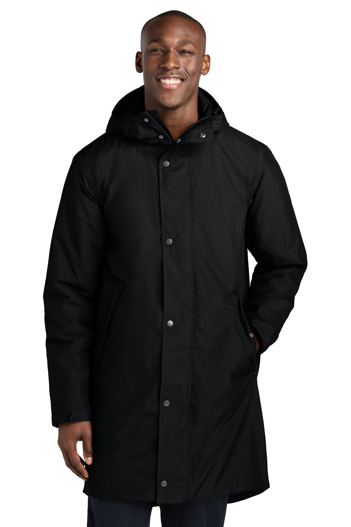Sport-Tek Waterproof Insulated Sideline Parka JST55 in Black