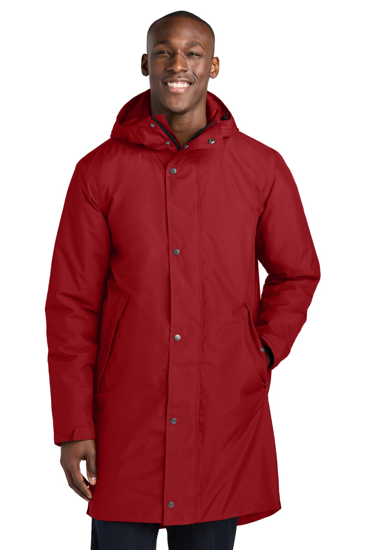 Sport-Tek Waterproof Insulated Sideline Parka JST55 in Deep Red