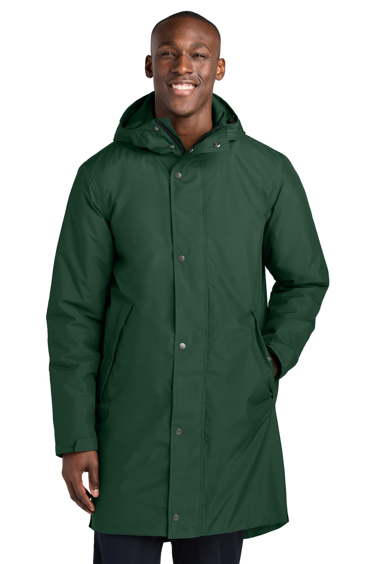 Sport-Tek Waterproof Insulated Sideline Parka JST55 in Forest Green