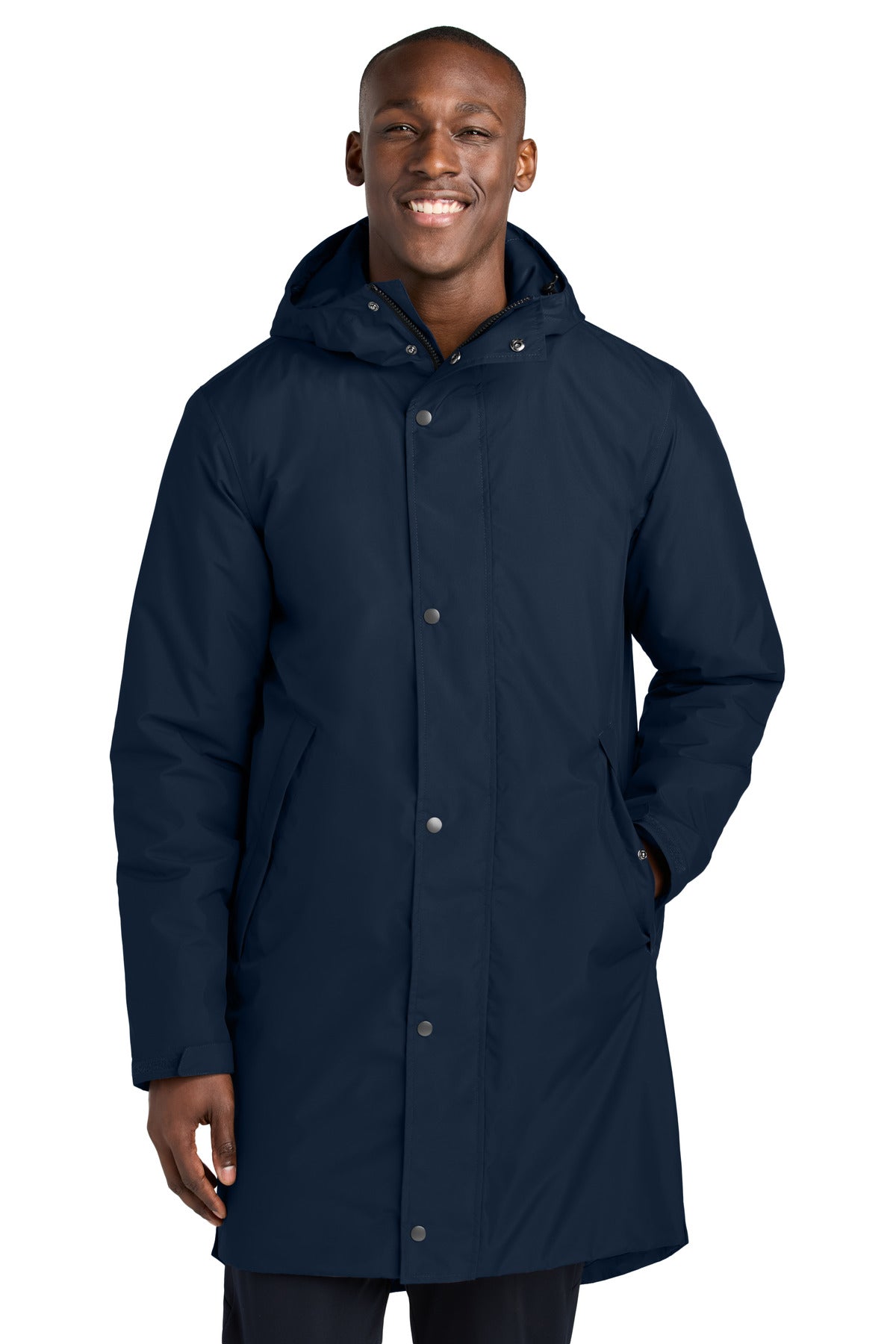 Sport-Tek Waterproof Insulated Sideline Parka JST55 in True Navy