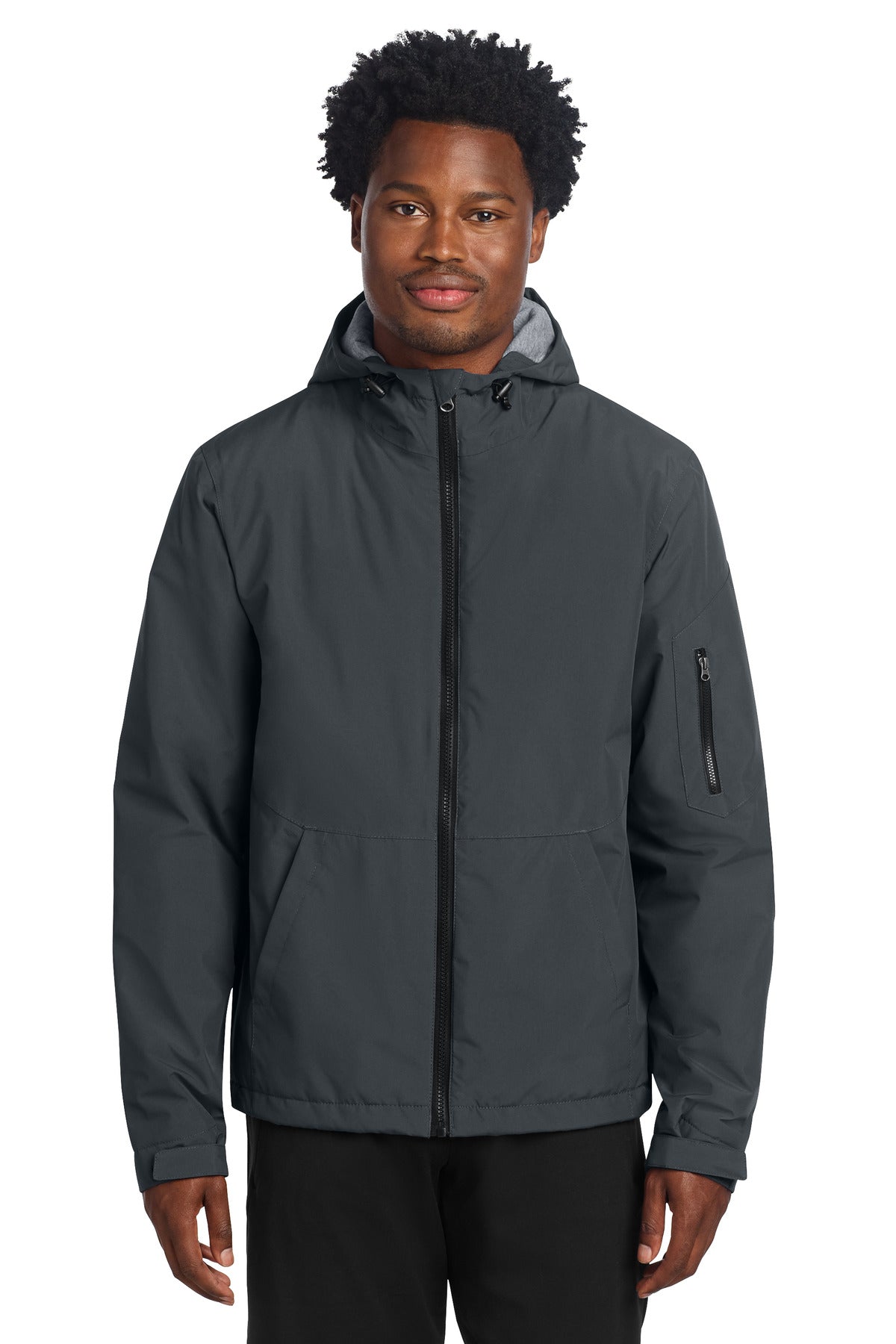 Sport-Tek Waterproof Insulated Jacket JST56 in Graphite