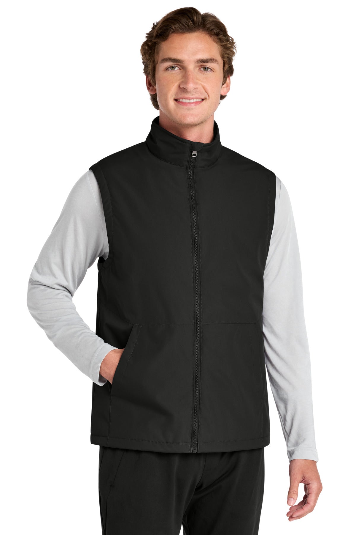 Sport-Tek Insulated Vest JST57 in Black