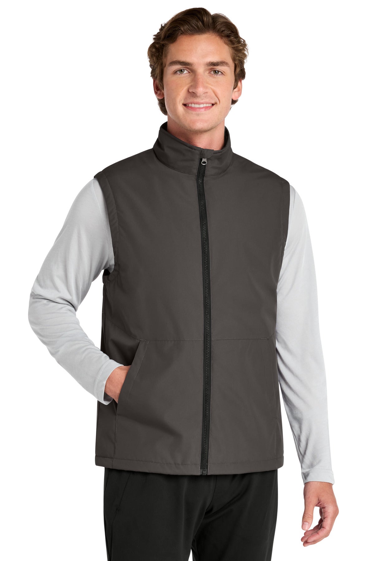 Sport-Tek Insulated Vest JST57 in Graphite