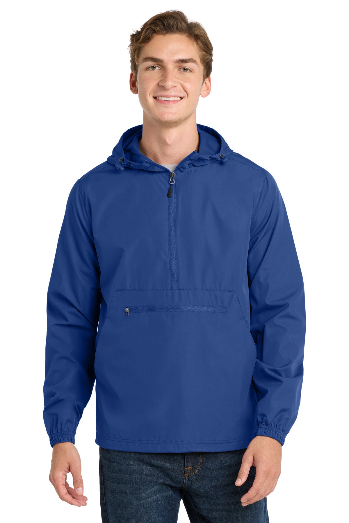 Sport-Tek  Packable Anorak. JST66 in True Royal