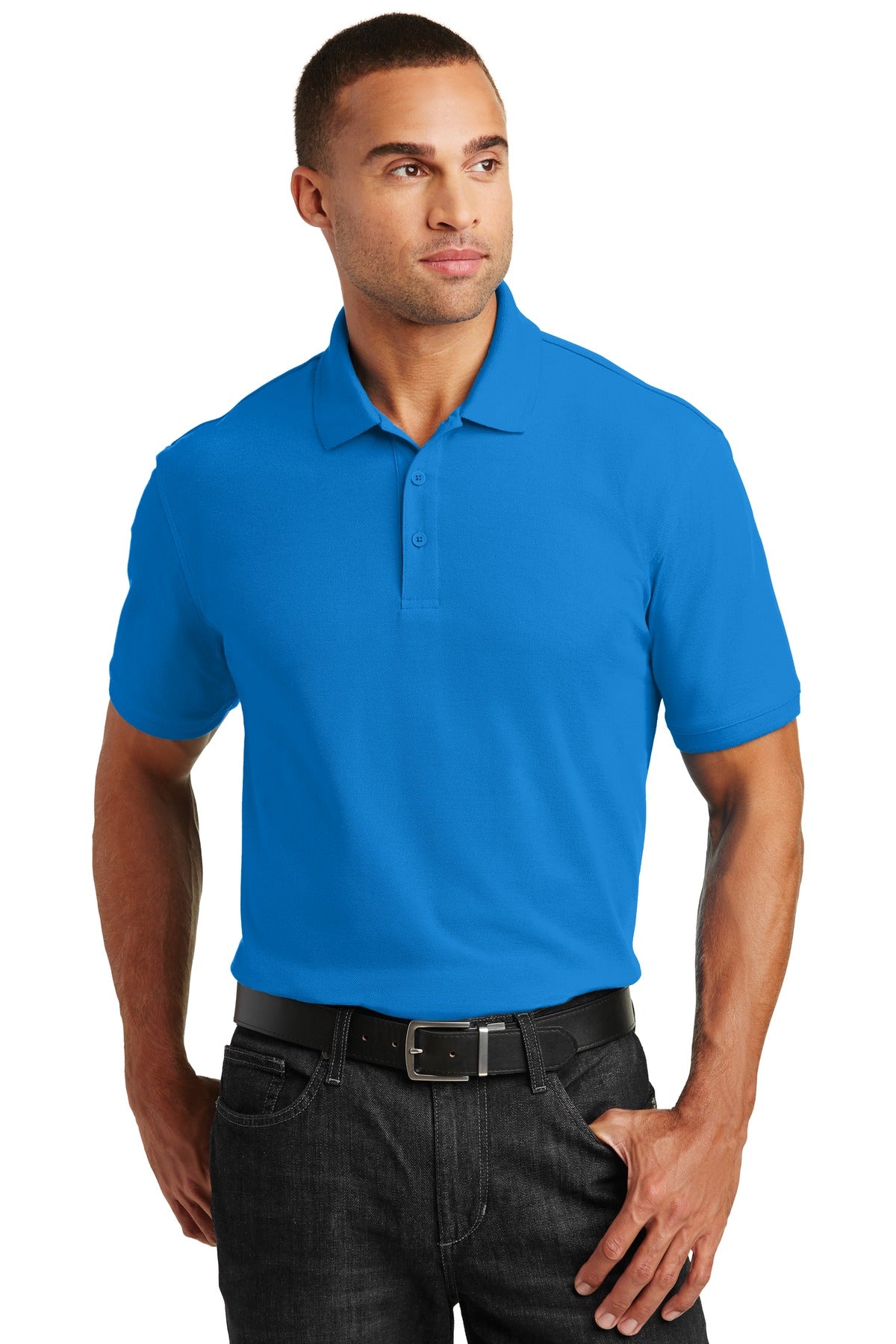 Port Authority Core Classic Pique Polo. K100 in Coastal Blue