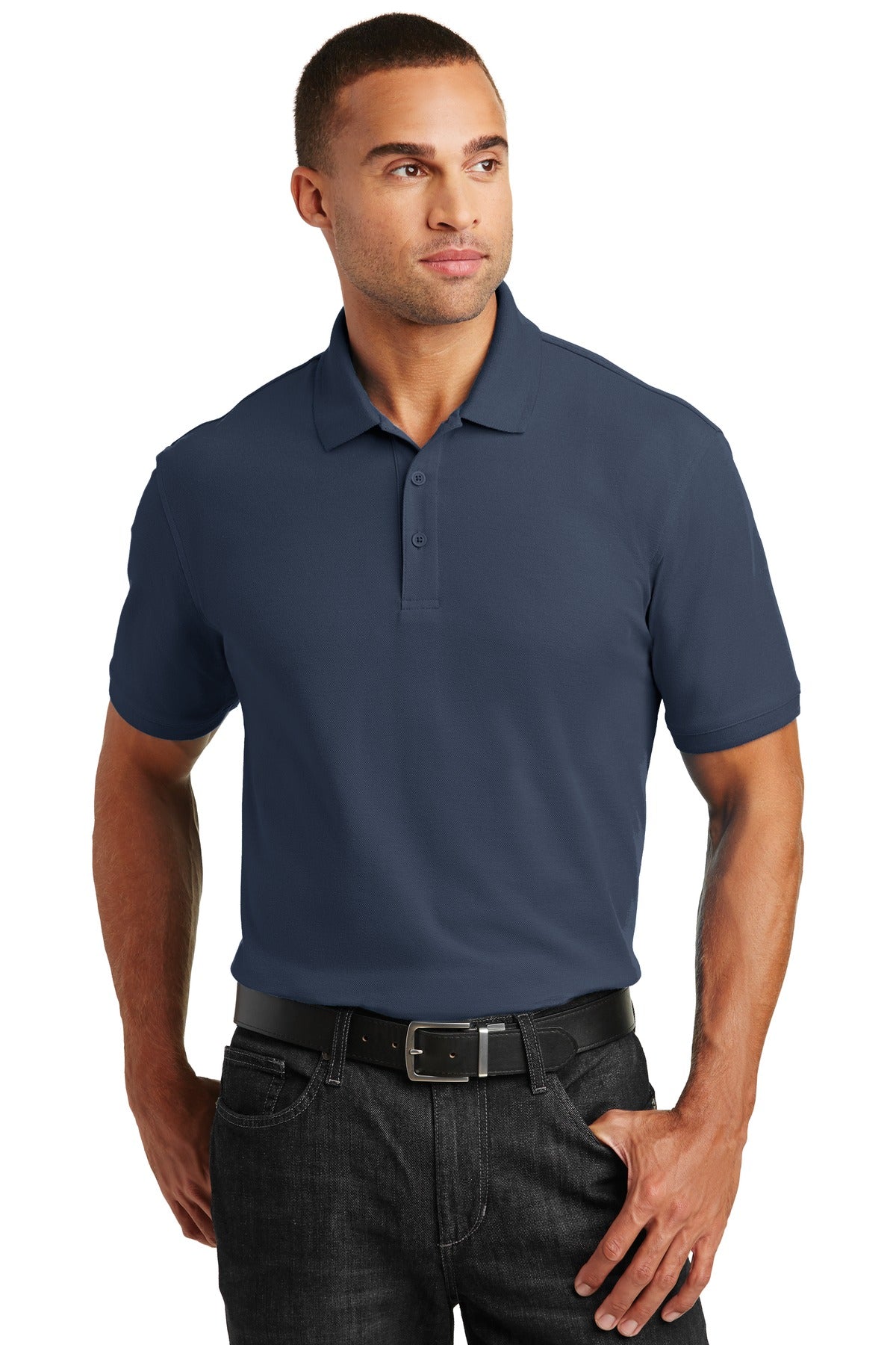 Port Authority Core Classic Pique Polo. K100 in River Blue Navy