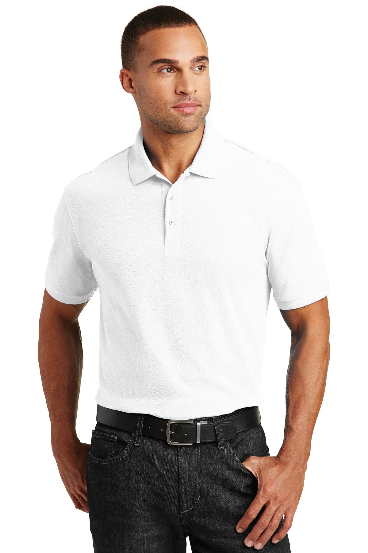 Port Authority Core Classic Pique Polo. K100 in White