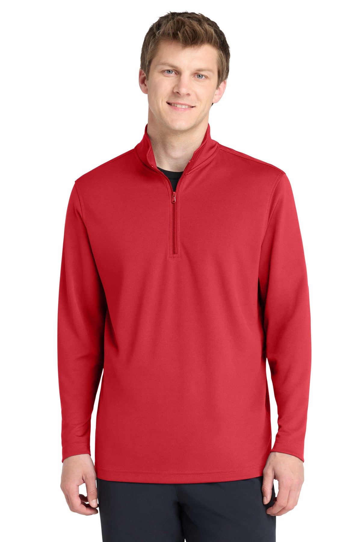 Port Authority Dry Zone UV Micro-Mesh 1/4-Zip K112 in Rich Red