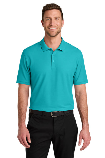 Port Authority Wearever Signature Pique Polo K200 in Aquamarine