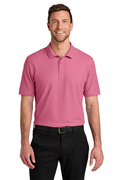 Port Authority Wearever Signature Pique Polo K200 in Awareness Pink