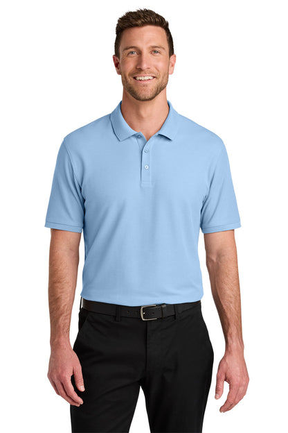 Port Authority Wearever Signature Pique Polo K200 in Cloud Blue