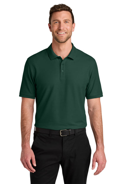 Port Authority Wearever Signature Pique Polo K200 in Dark Green