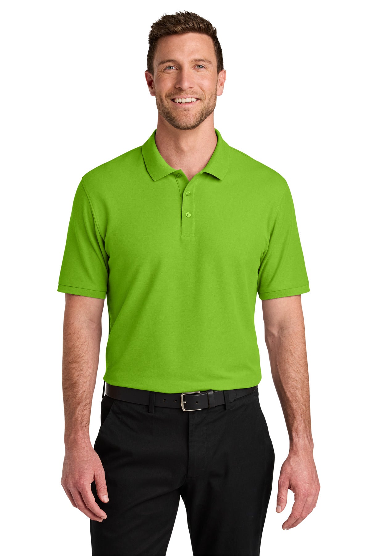Port Authority Wearever Signature Pique Polo K200 in Lime