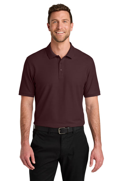 Port Authority Wearever Signature Pique Polo K200 in Maroon