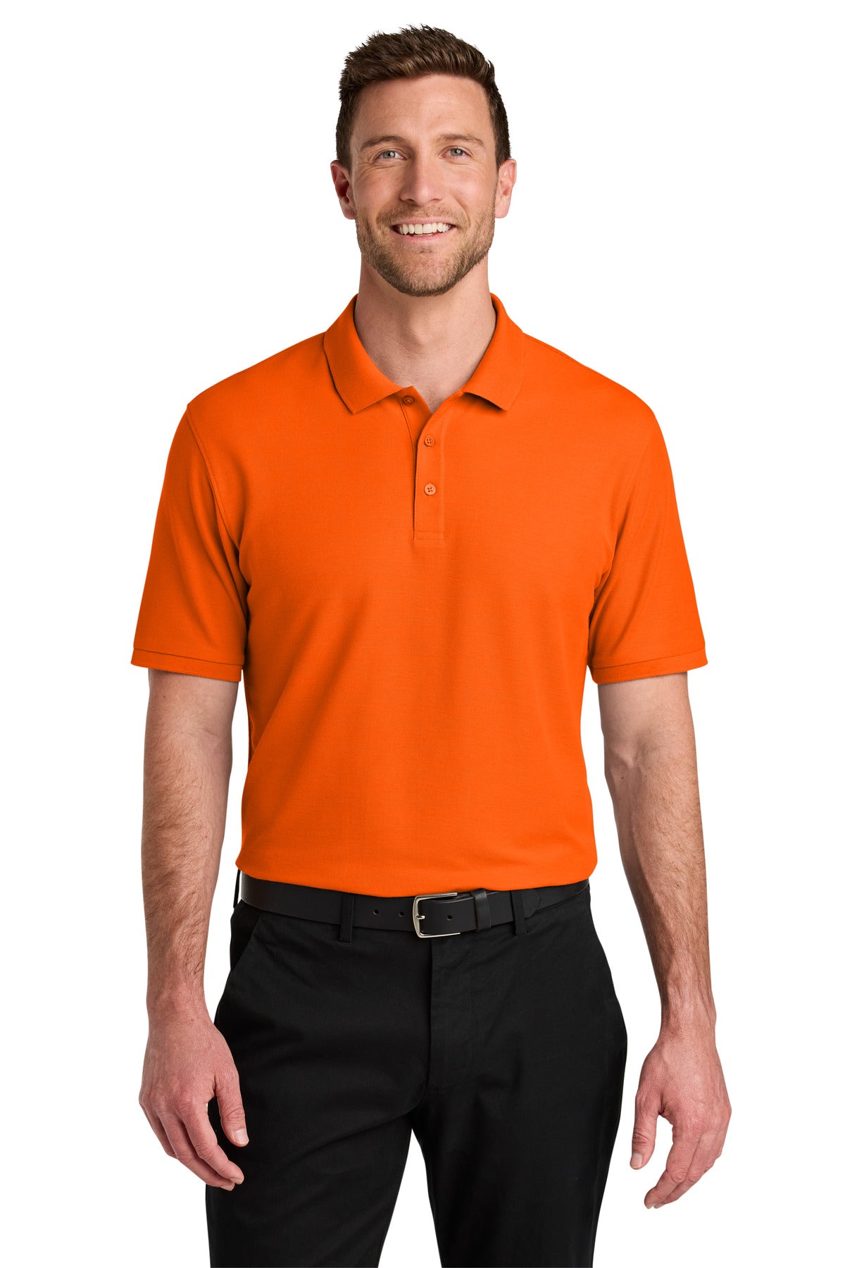 Port Authority Wearever Signature Pique Polo K200 in Neon Orange