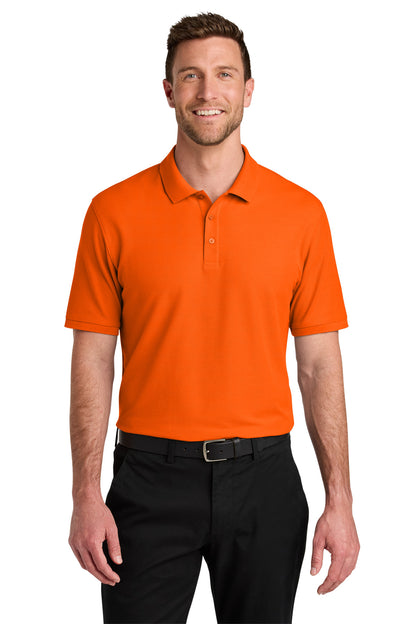 Port Authority Wearever Signature Pique Polo K200 in Neon Orange