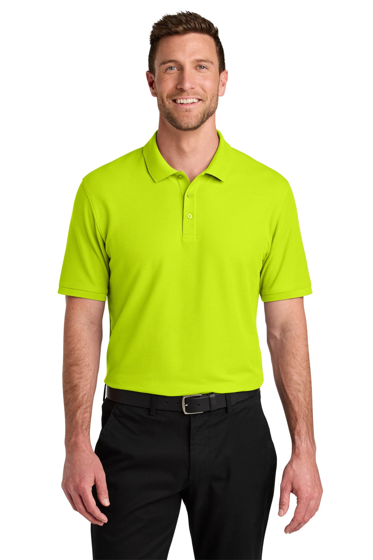 Port Authority Wearever Signature Pique Polo K200 in Neon Yellow