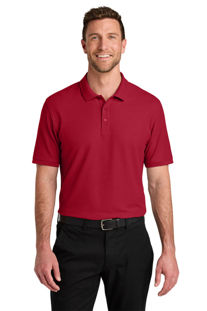 Port Authority Wearever Signature Pique Polo K200 in Red