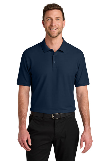 Port Authority Wearever Signature Pique Polo K200 in River Blue Navy