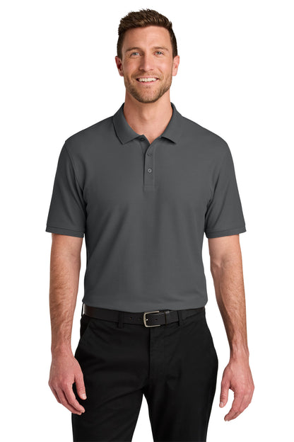 Port Authority Wearever Signature Pique Polo K200 in Storm Grey