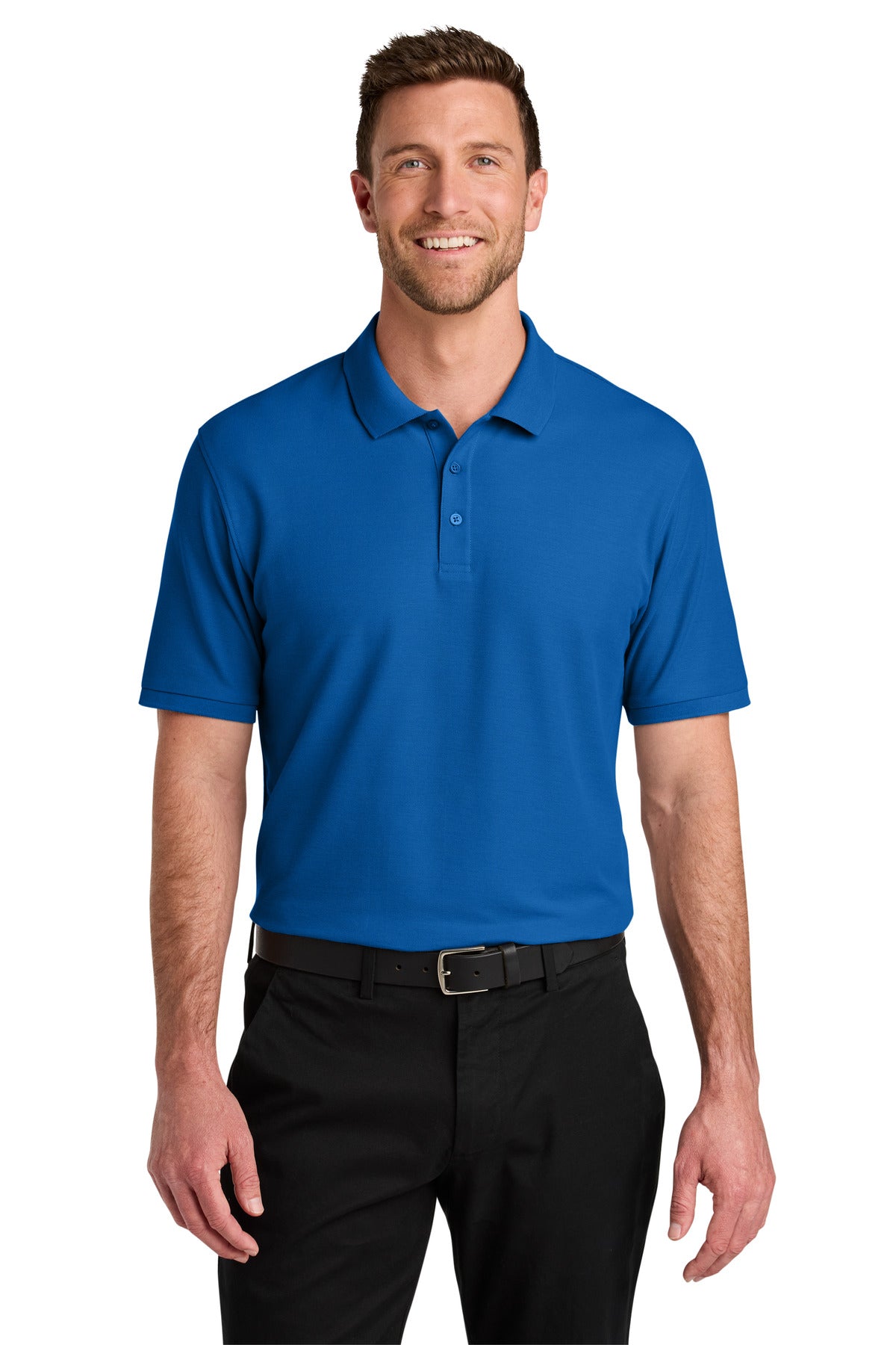 Port Authority Wearever Signature Pique Polo K200 in Strong Blue