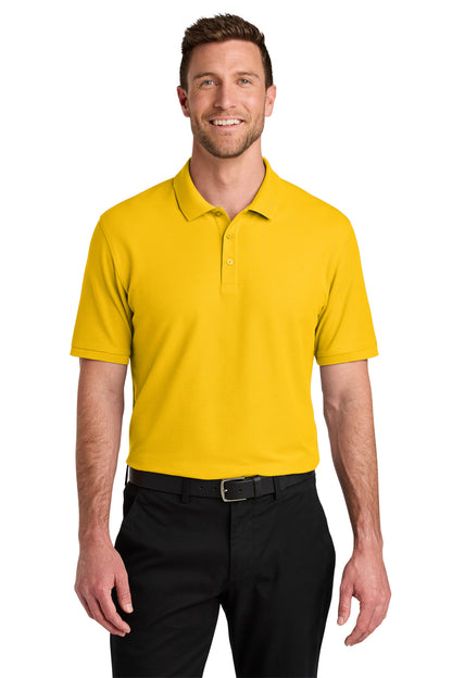 Port Authority Wearever Signature Pique Polo K200 in Sunflower Yellow
